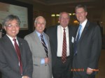 Jim Cheng (Va. Sec. of Trade and Commerce), Stuart Malawer (GMU / Public Policy and VEDP Board), Amb. Mike Moore (former WTO Director-General), Todd Haymore (Va. Sec. of Agriculture)