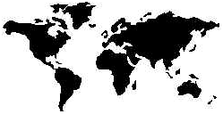 Globe Map (Black)